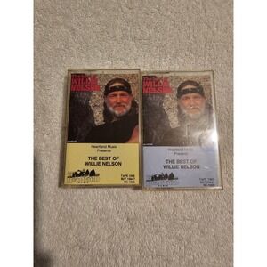 Willie Nelson The Best Of‎ Heartland Music Presents Cassette Tapes Lot